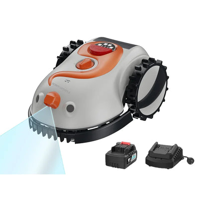 Robot Lawn Mower Designed for Small Gardens, Visual Navigation, 200 Sqm Coverage, Wire-Free Operation