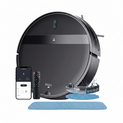 Robot Vacuum and Mop Combo, Ultra Slim, Smart 3D Obstacle Avoidance, Tangle-Free Robotic Vacuum Cleaner for Pet Hair, Hard Floor & Carpet, App/Alexa/Google Control