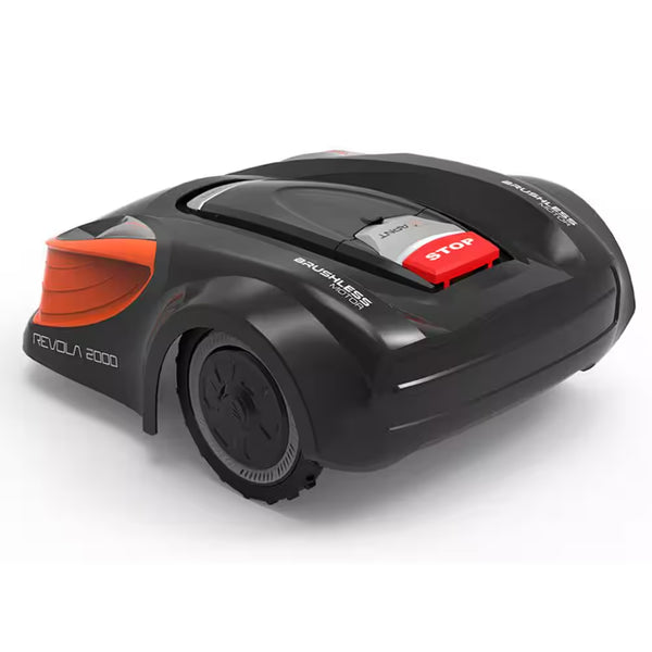 Robot Lawn Mower Built to Handle Half-Acre Yards, 28V Battery, 8-Inch Cut, Boundary Wire Navigation