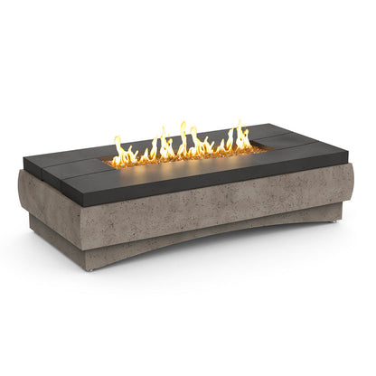 American Fyre Designs River 70" Rectangle GFRC Fire Table