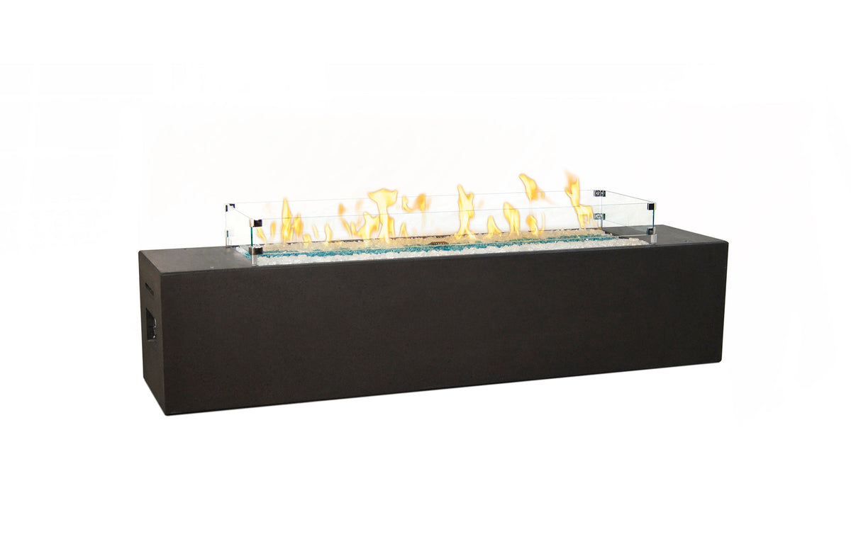 American Fyre Designs Milan Low Linear Fire Table | 72" GFRC