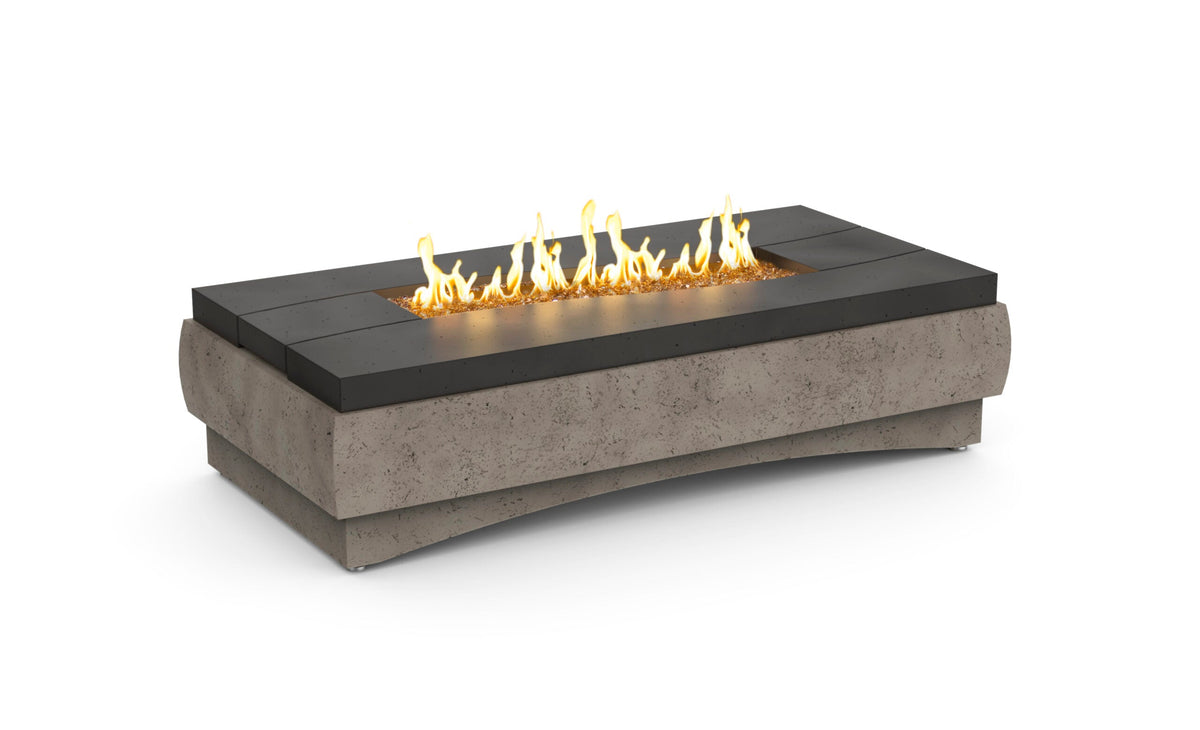 American Fyre Designs River 70" Rectangle GFRC Fire Table