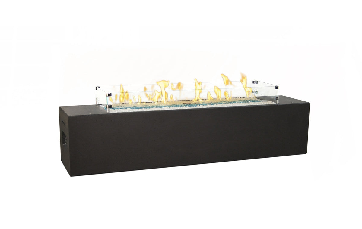 American Fyre Designs Milan Low Linear Fire Table | 72" GFRC