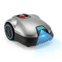 V100 Robotic Lawn Mower – Visual Navigation & Smart Obstacle Avoidance, Adjustable Cutting Height 0.8–2.4 In, Low-Noise Auto Mowing for Small Lawns up to 1,600 Sq Ft — Studio Shot