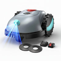 Robot Lawn Mower Built for Smart Navigation, Visual Recognition System, 1600 Sq Ft Coverage, Adjustable Height