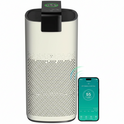 MR7566-WF HEPA Air Purifier for Large Room Home, 3600 Ft², Ivory