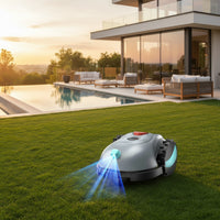 Robot Lawn Mower Built for Smart Navigation, Visual Recognition System, 1600 Sq Ft Coverage, Adjustable Height